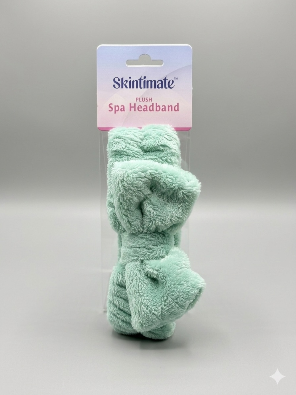 Skintimate Plush Spa Headband in Mint Green